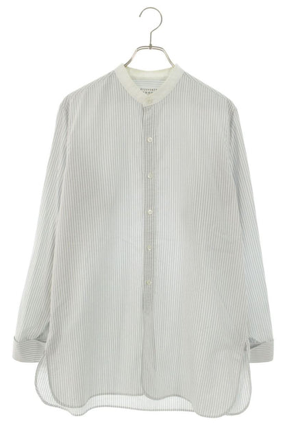 Maison Margiela Striped Long Sleeve Shirt White x Gray Size 39