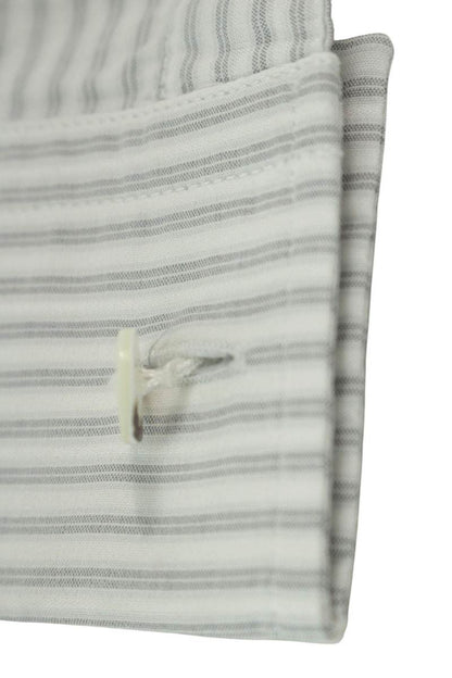 Maison Margiela Striped Long Sleeve Shirt White x Gray Size 39