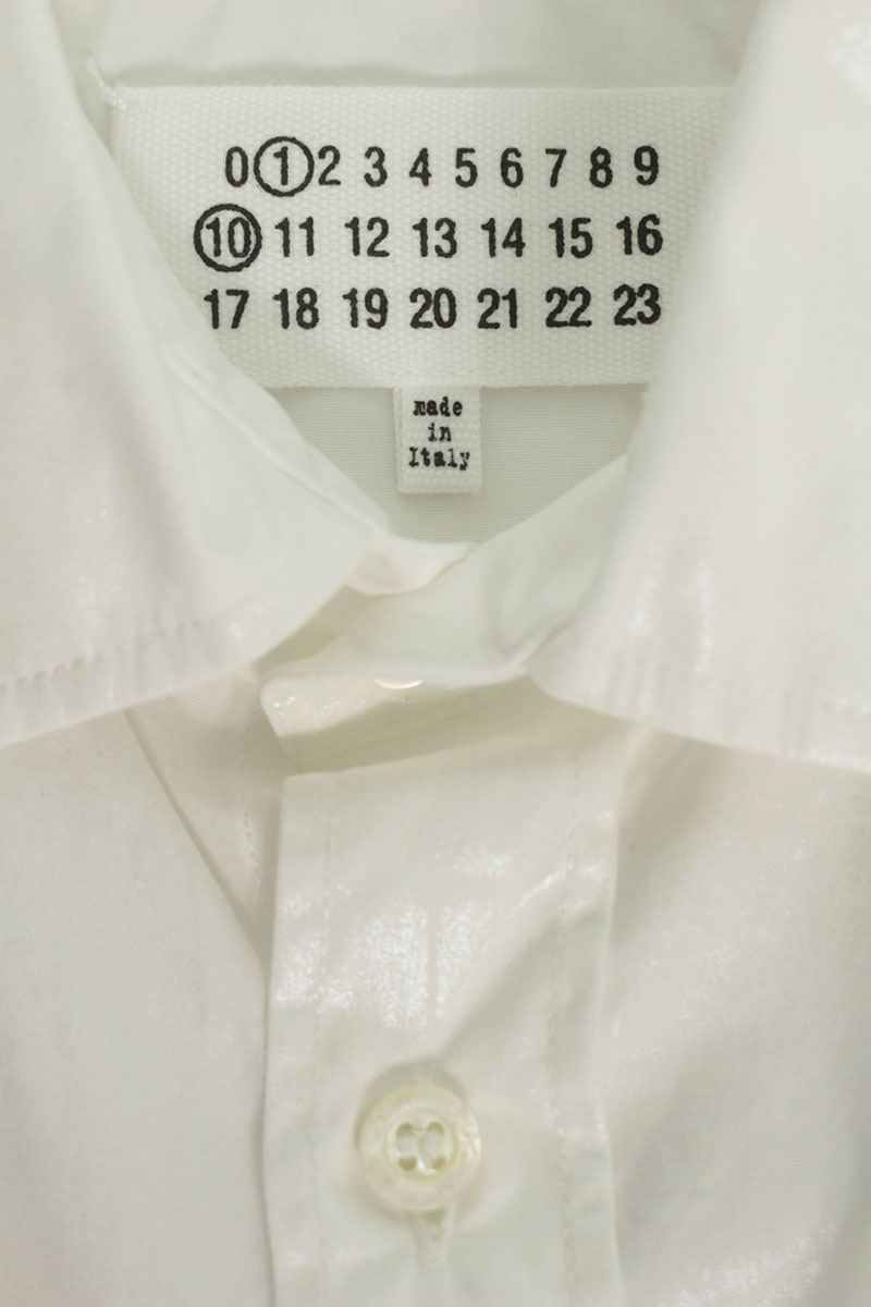 Maison Margiela 26SS Long Sleeve Shirt White Size 39