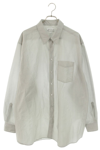 Maison Margiela 25AW Oversized Long Sleeve Shirt Gray Size 36