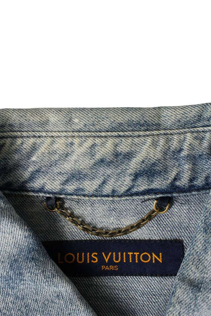 LOUISVUITTON 22AW Oversized Denim Shirt Indigo Size S