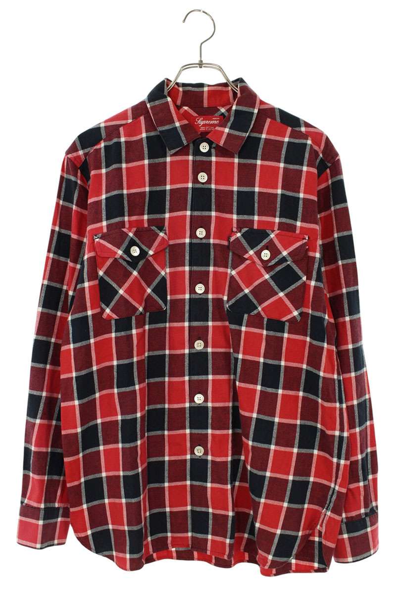 SUPREME Check Flannel L S Shirt Size M