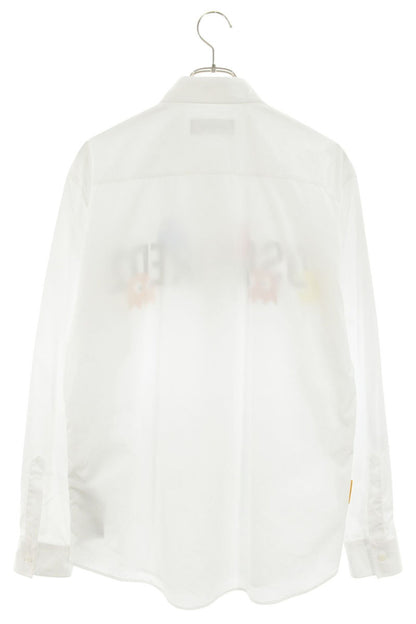 DSQUARED 23AW Character Logo Print Long Sleeve Shirt White Size L