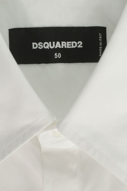 DSQUARED 23AW Character Logo Print Long Sleeve Shirt White Size L