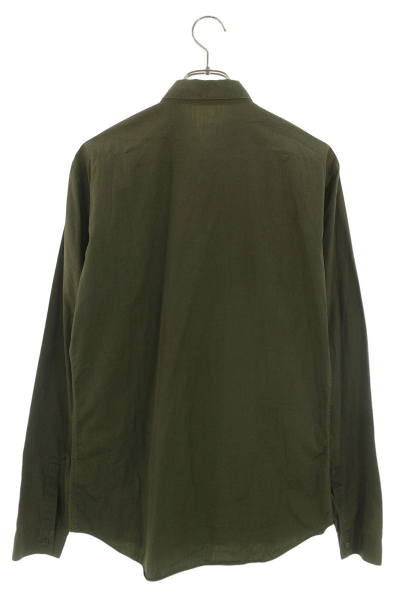 DIOR Front Pocket Long Sleeve Shirt Green Size XXL