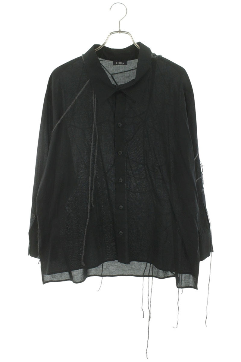 LIMI feu Spider Off-Shoulder Long Sleeve Shirt Black Size M