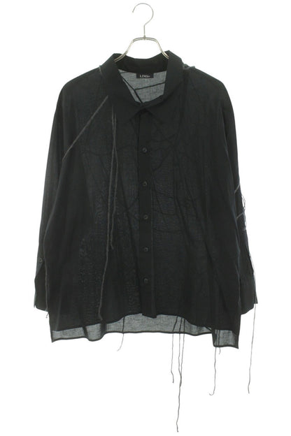 LIMI feu Spider Off-Shoulder Long Sleeve Shirt Black Size M