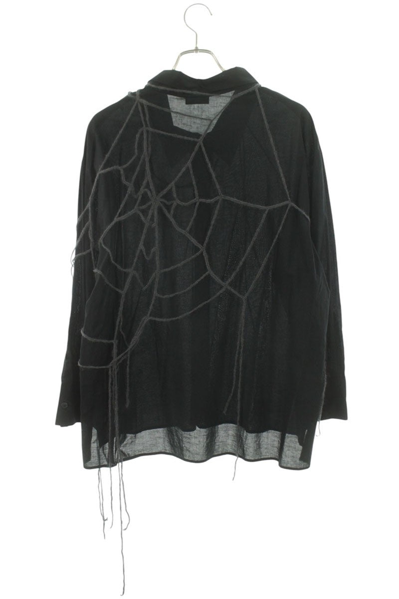 LIMI feu Spider Off-Shoulder Long Sleeve Shirt Black Size M