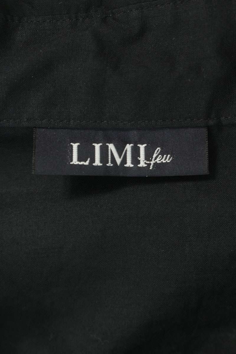 LIMI feu Spider Off-Shoulder Long Sleeve Shirt Black Size M