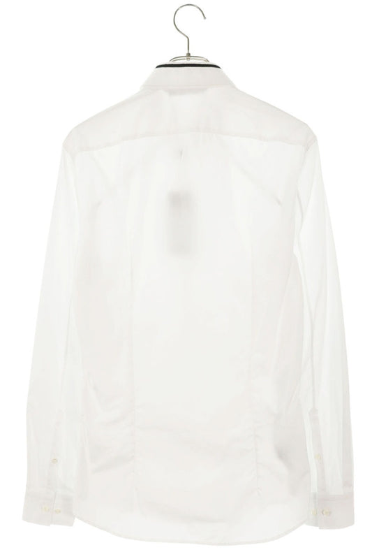 Neil Barrett Cotton Long Sleeve Shirt White Black Size XXL