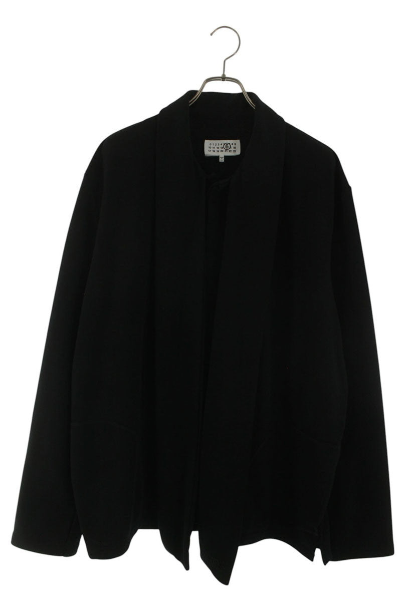 MM6 25AW Attached Scarf Sweatshirt Black Size XXL