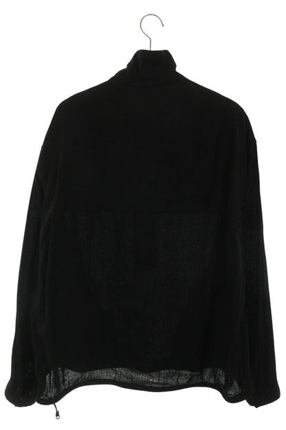 ANCELLM 26SS Linen Nylon Pullover Long Sleeve Shirt Black Size M