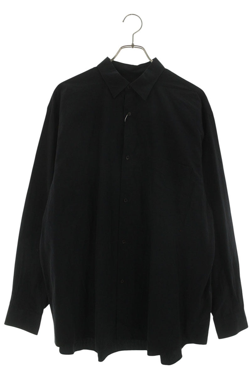 COMOLI 26SS Cotton Long Sleeve Shirt Navy Size XL