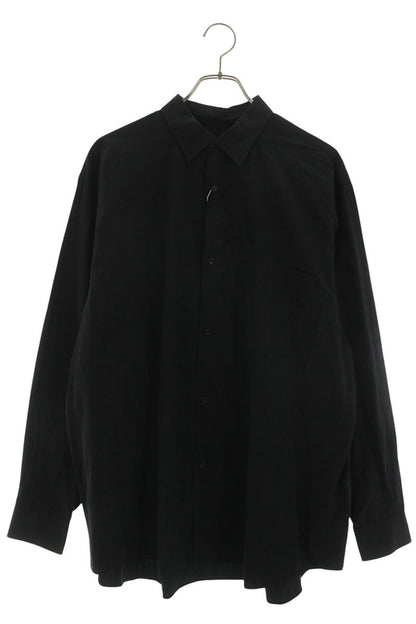 COMOLI 26SS Cotton Long Sleeve Shirt Navy Size XL