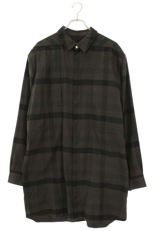 Rick Owens CP Long Sleeve Shirt Gray x Black Size 46