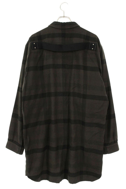 Rick Owens CP Long Sleeve Shirt Gray x Black Size 46