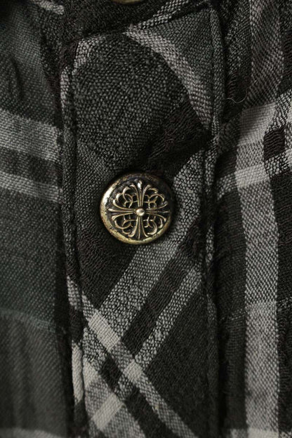 Chrome Hearts LOOSEENDS Long Sleeve Check Shirt Multi Size M