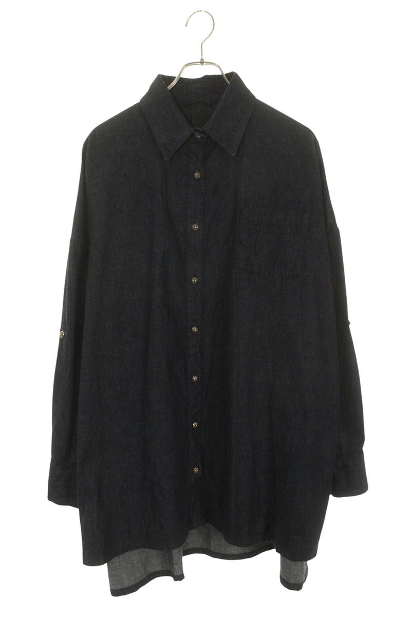 Chrome Hearts MAHAL KITA Crossball Button Long Sleeve Shirt Size L