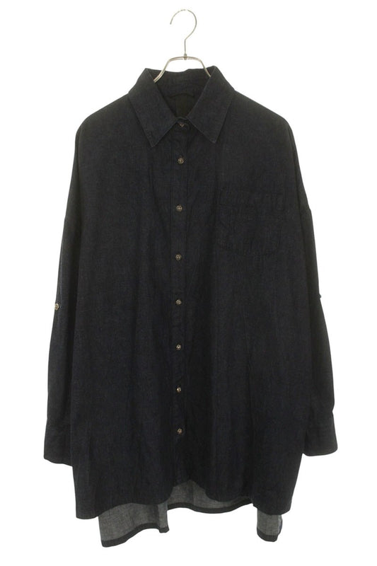 Chrome Hearts MAHAL KITA Crossball Button Long Sleeve Shirt Size L