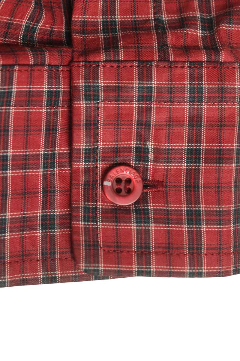 BALENCIAGA BB Logo Embroidered Oversized Check Size XXL