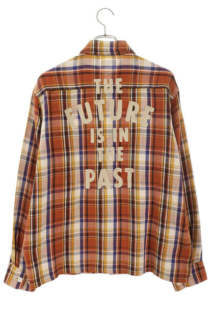 HUMAN MADE Orange Check Shirt Size M