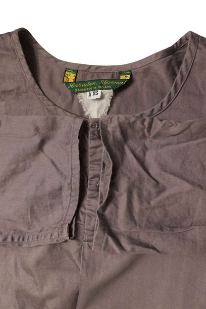 Paul Harnden Half Button Pullover Long Sleeve Shirt Gray Size XS