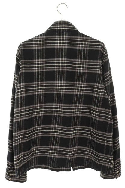 Chrome Hearts WORK DOG Cross Ball Button Check Shirt Size M
