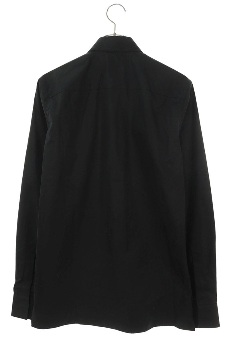 GIVENCHY Black Cotton Long Sleeve Shirt Size M