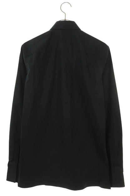 GIVENCHY Black Cotton Long Sleeve Shirt Size M