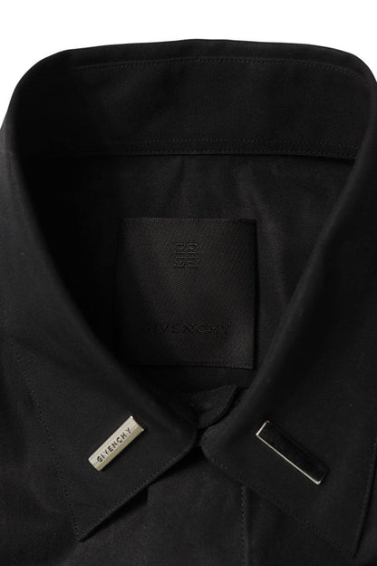 GIVENCHY Black Cotton Long Sleeve Shirt Size M