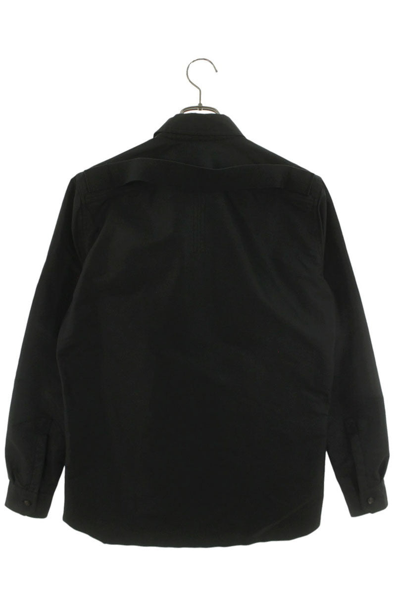 Rick Owens 18SS Blu Dirt Back Belt Shirt Black Size XXL