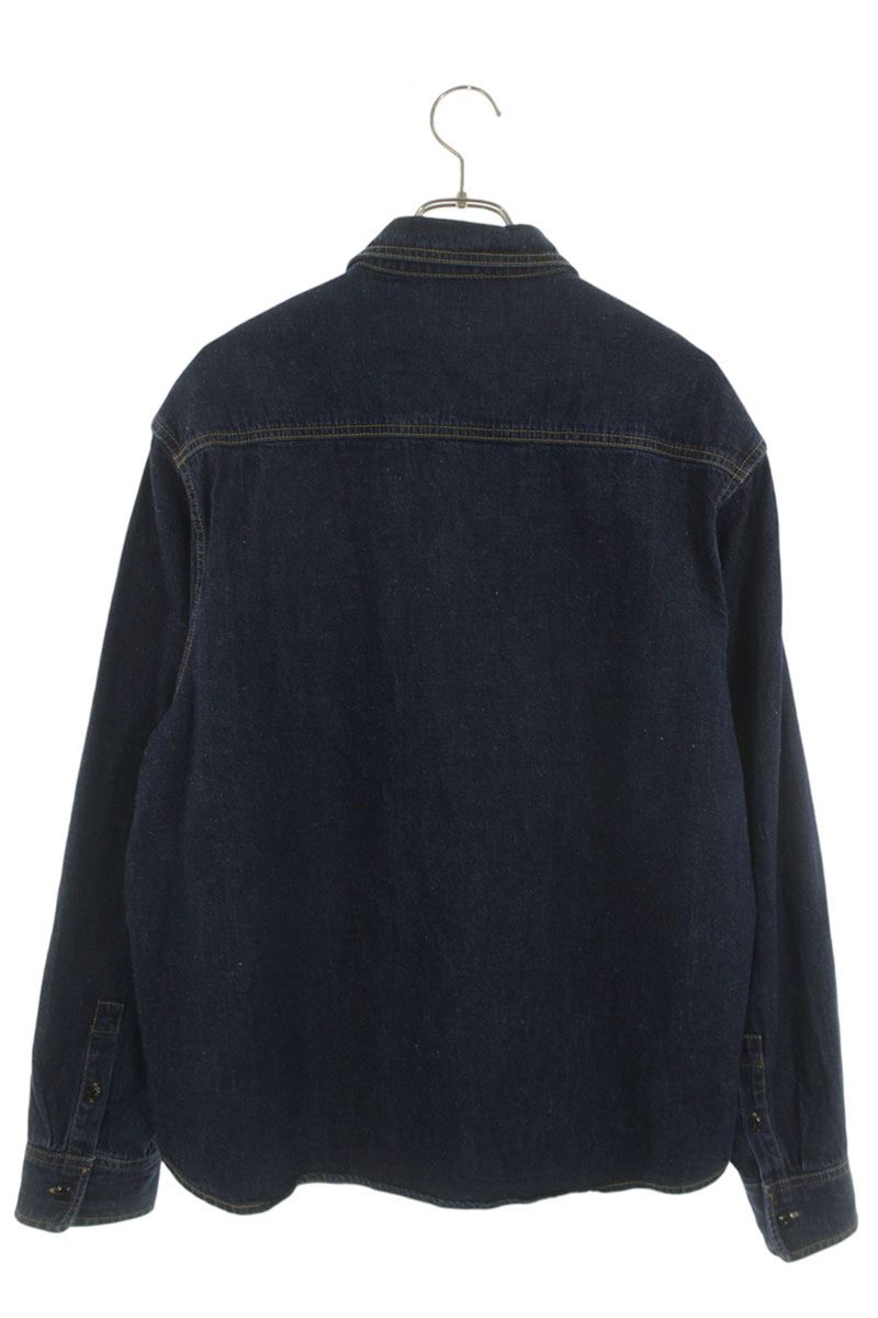 STUSSY Work Denim Long Sleeve Shirt Indigo Size M