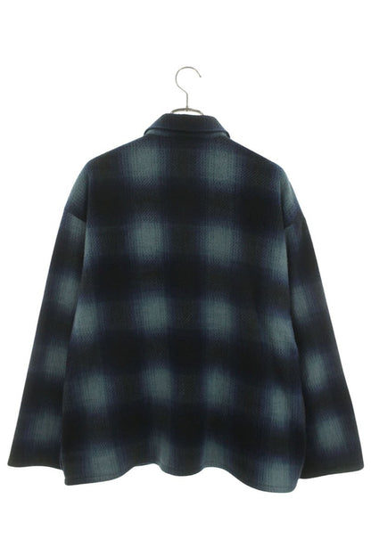SUPREME 20AW Shadow Plaid Fleece Long Sleeve Shirt Size L