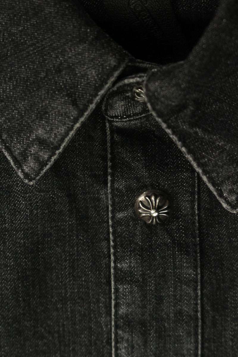Chrome Hearts LOOSEENDS Long Sleeve Denim Cross Button Long Sleeve Size M