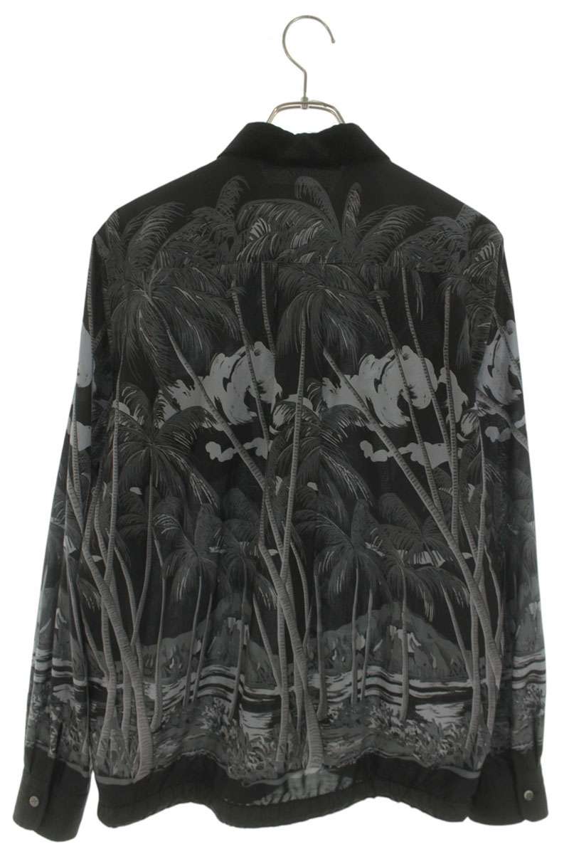 Sacai x SUN SURF Black Drawcord Long Sleeve Shirt Size M