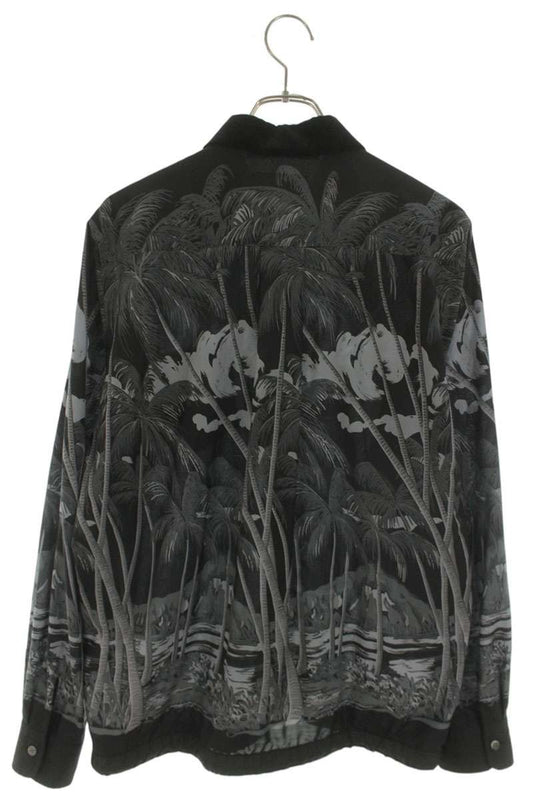 Sacai x SUN SURF Black Drawcord Long Sleeve Shirt Size M
