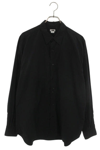 H BEAUTY&YOUTH 25SS Nylon Washer Long Sleeve Shirt Navy Size M