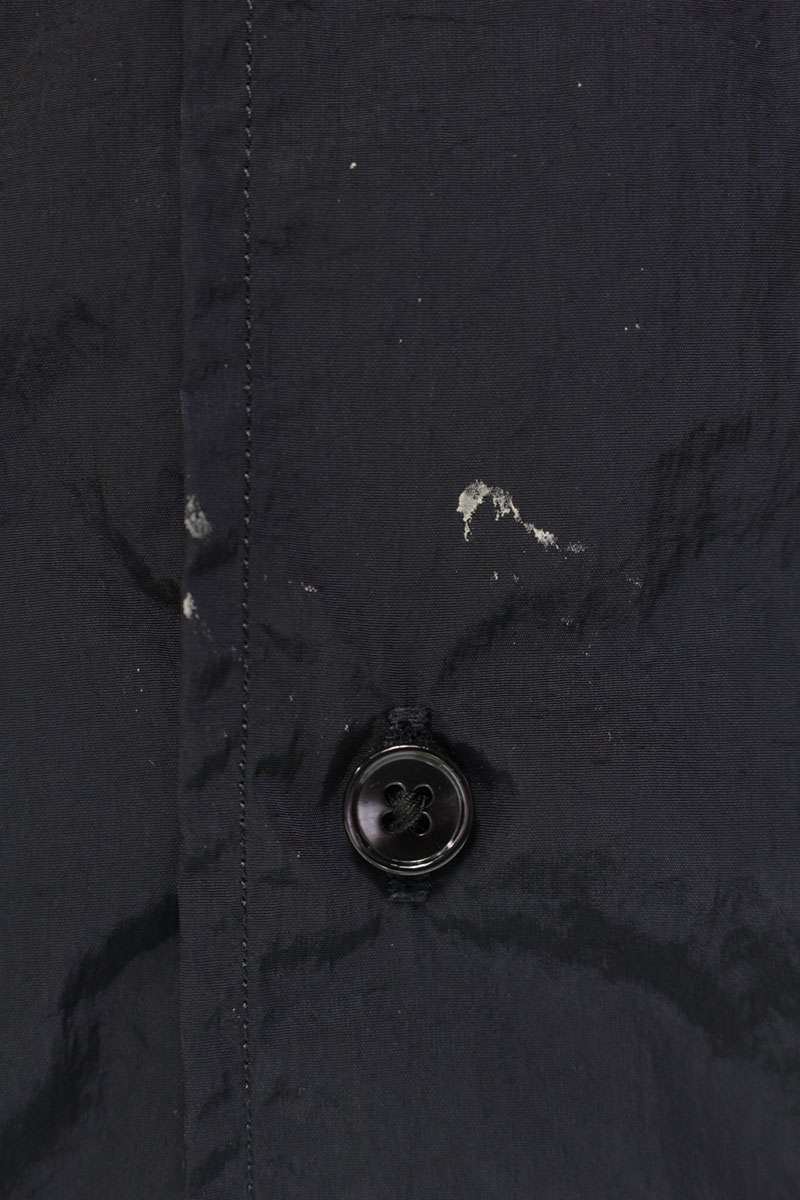 H BEAUTY&YOUTH 25SS Nylon Washer Long Sleeve Shirt Navy Size M