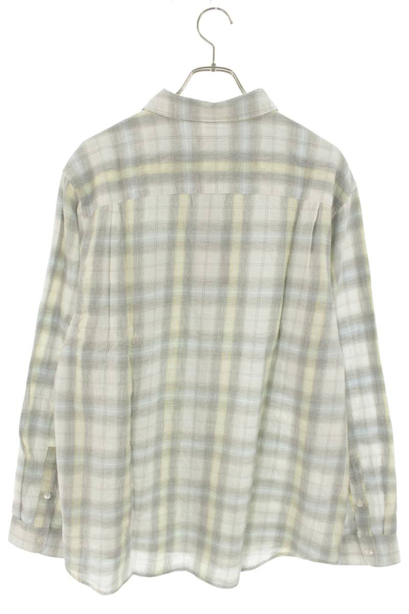 STUSSY Check Cotton Long Sleeve Shirt Multi Size L