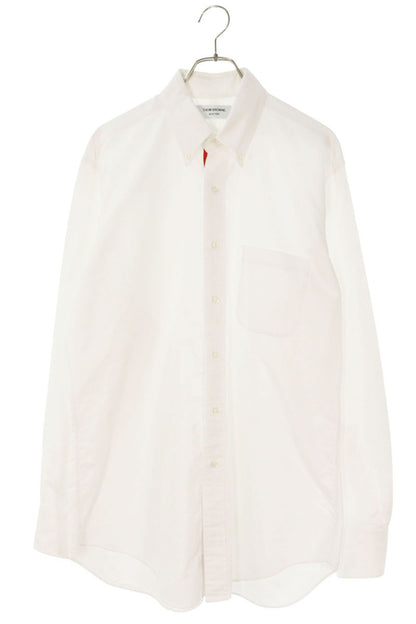THOM BROWNE Cotton Dress Shirt White/Blue/Red Size 5