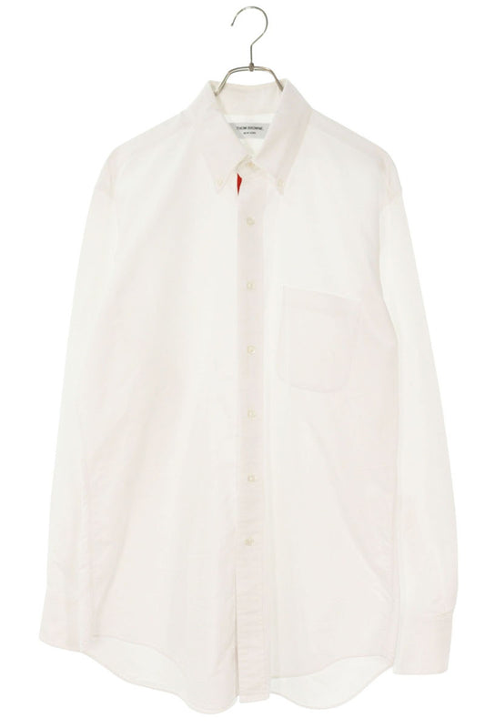 THOM BROWNE Cotton Dress Shirt White/Blue/Red Size 5