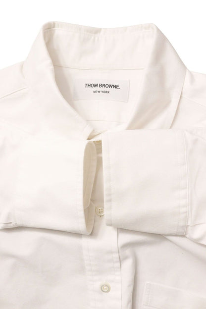 THOM BROWNE Cotton Dress Shirt White/Blue/Red Size 5