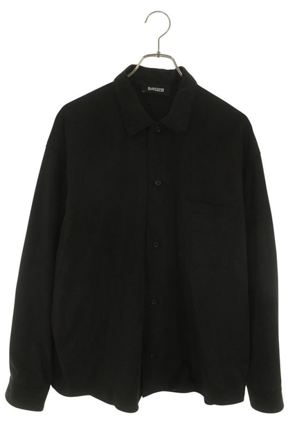 ROTTWEILER Faux Suede Long Sleeve Shirt Black Size M