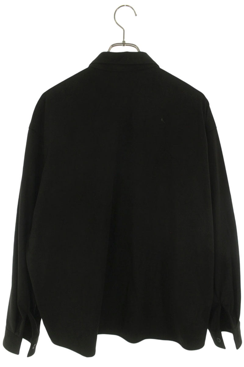 ROTTWEILER Faux Suede Long Sleeve Shirt Black Size M
