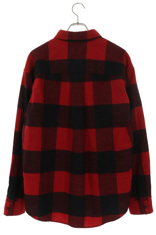 DSQUARED 21AW Icon Check Wool Blend Long Sleeve Shirt Size S