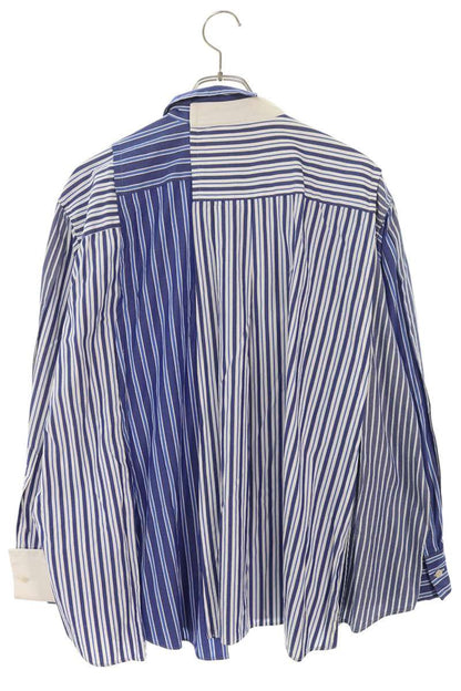 Sacai Asymmetric Stripe Docking Long Sleeve Shirt Multi Size S