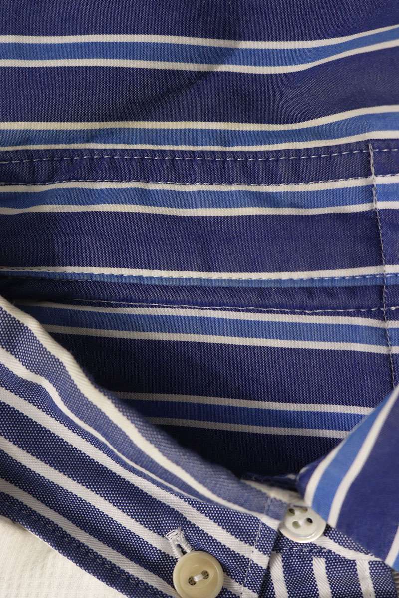 Sacai Asymmetric Stripe Docking Long Sleeve Shirt Multi Size S