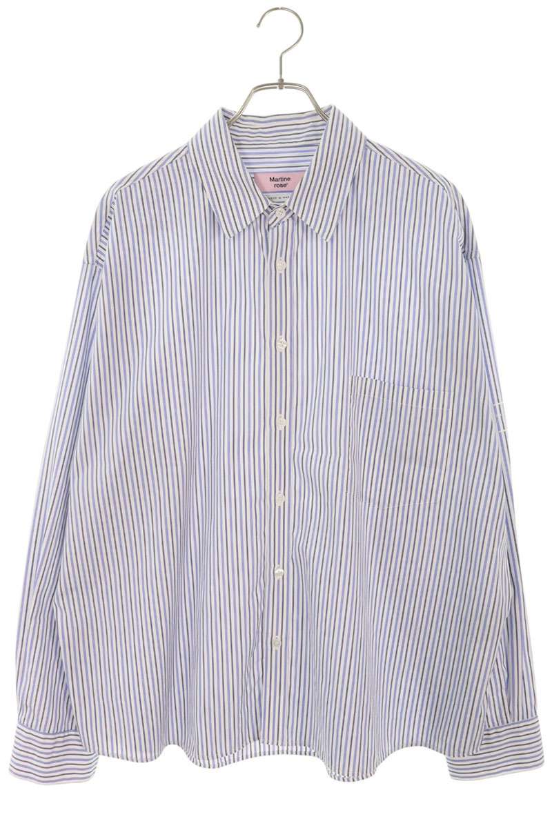 MARTIN ROSE Stripe Cotton Long Sleeve Shirt Size S