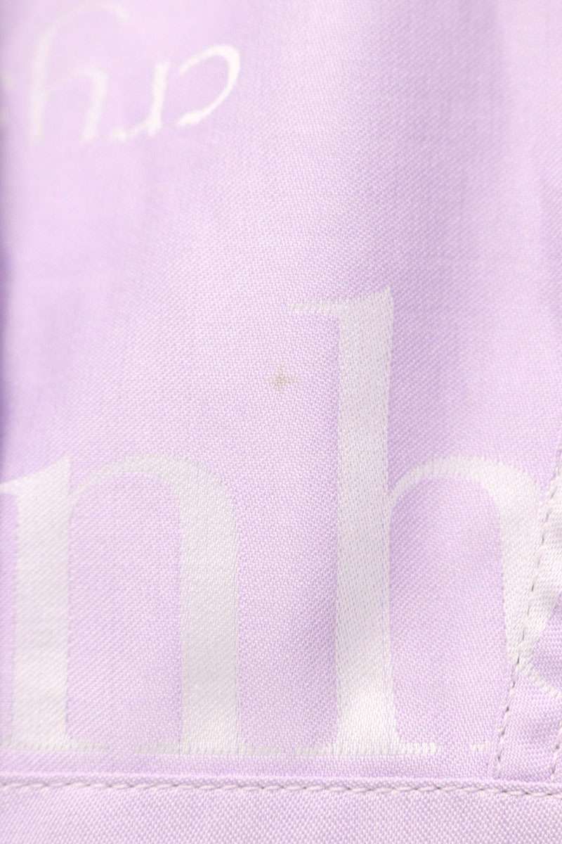 MARTIN ROSE All-Over Text Print Cotton Long Sleeve Shirt Size S
