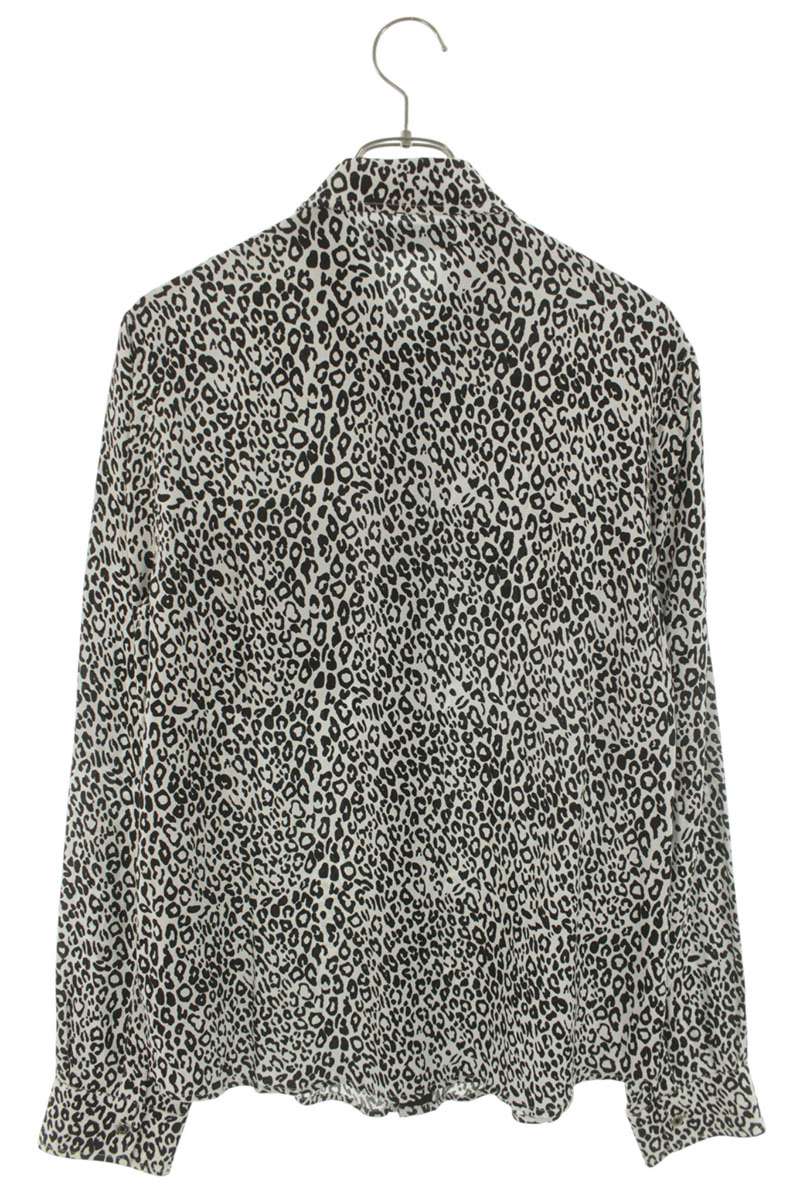 AMIRI Leopard Print Cotton Cashmere Long Sleeve Shirt Size XS